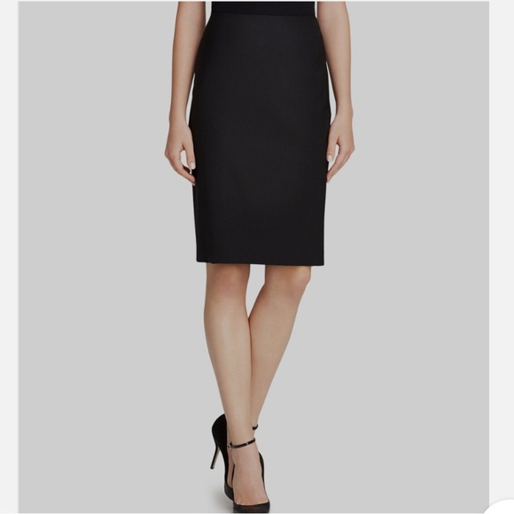 Theory Wool Blend Pencil Skirt - Picture 1 of 5